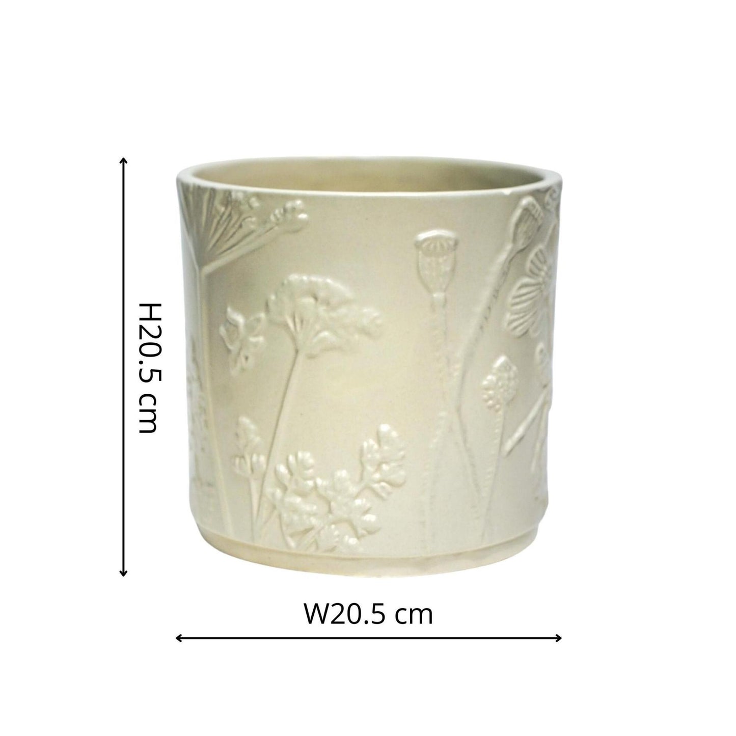 Skandi London Verdant Planter in Soft Ivory - Medium - Skandi London