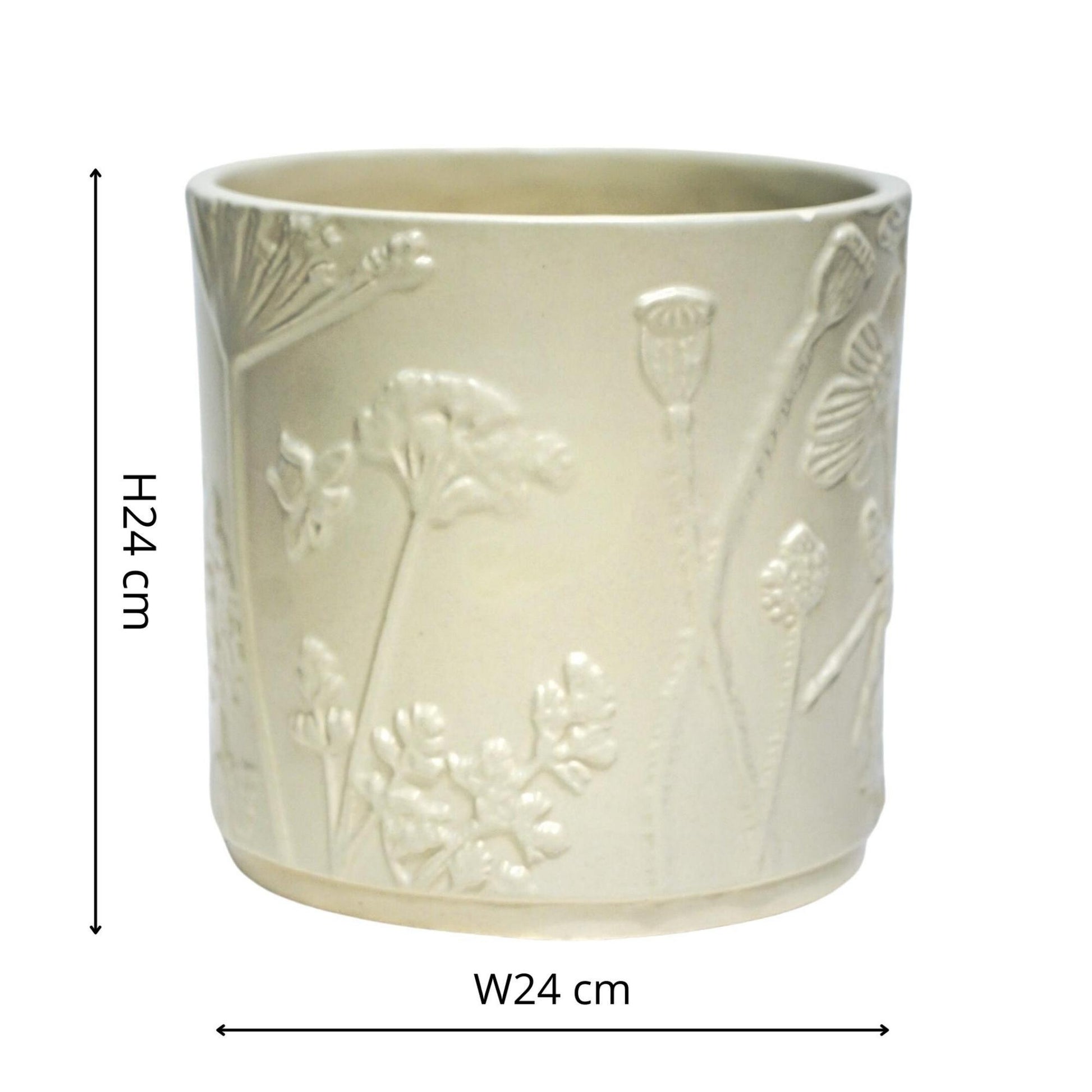 Skandi London Verdant Planter in Soft Ivory - Large - Skandi London