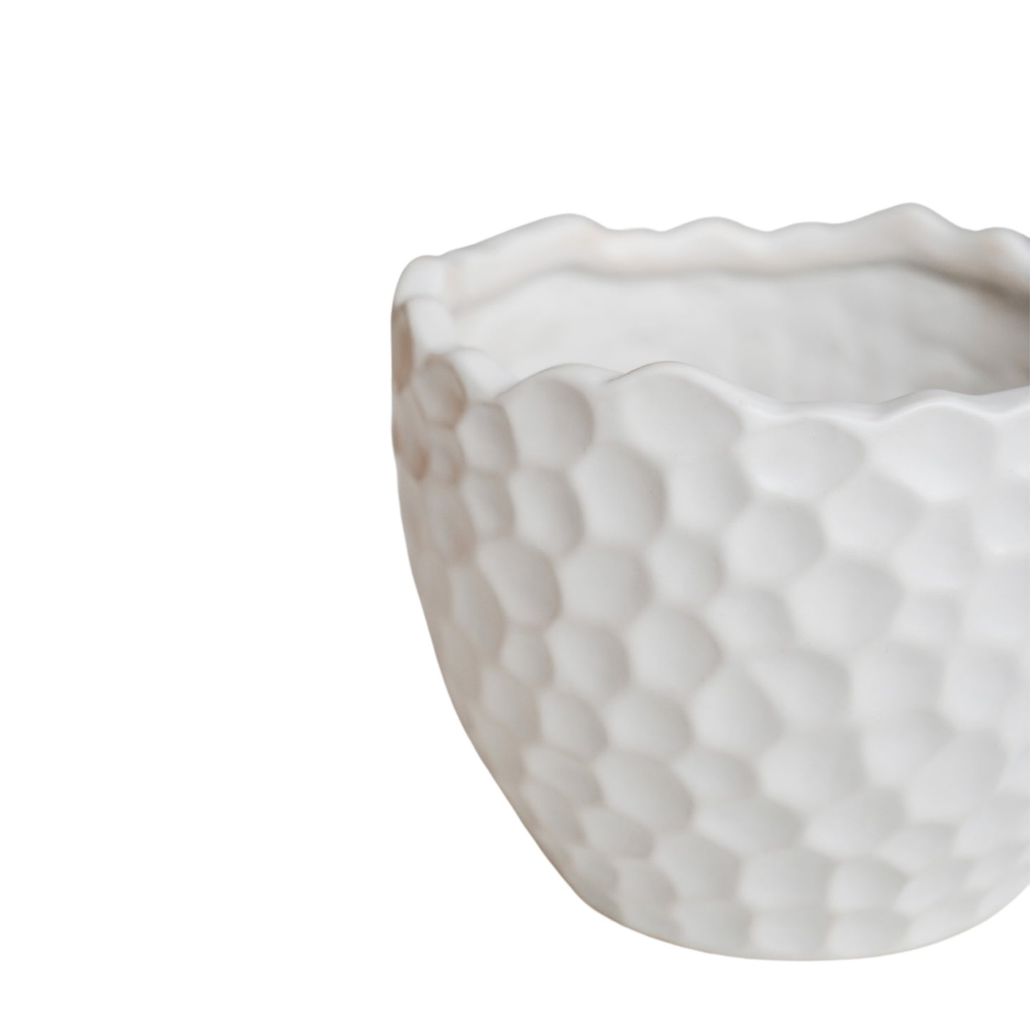 Skandi London Textured Planter in White - Skandi London