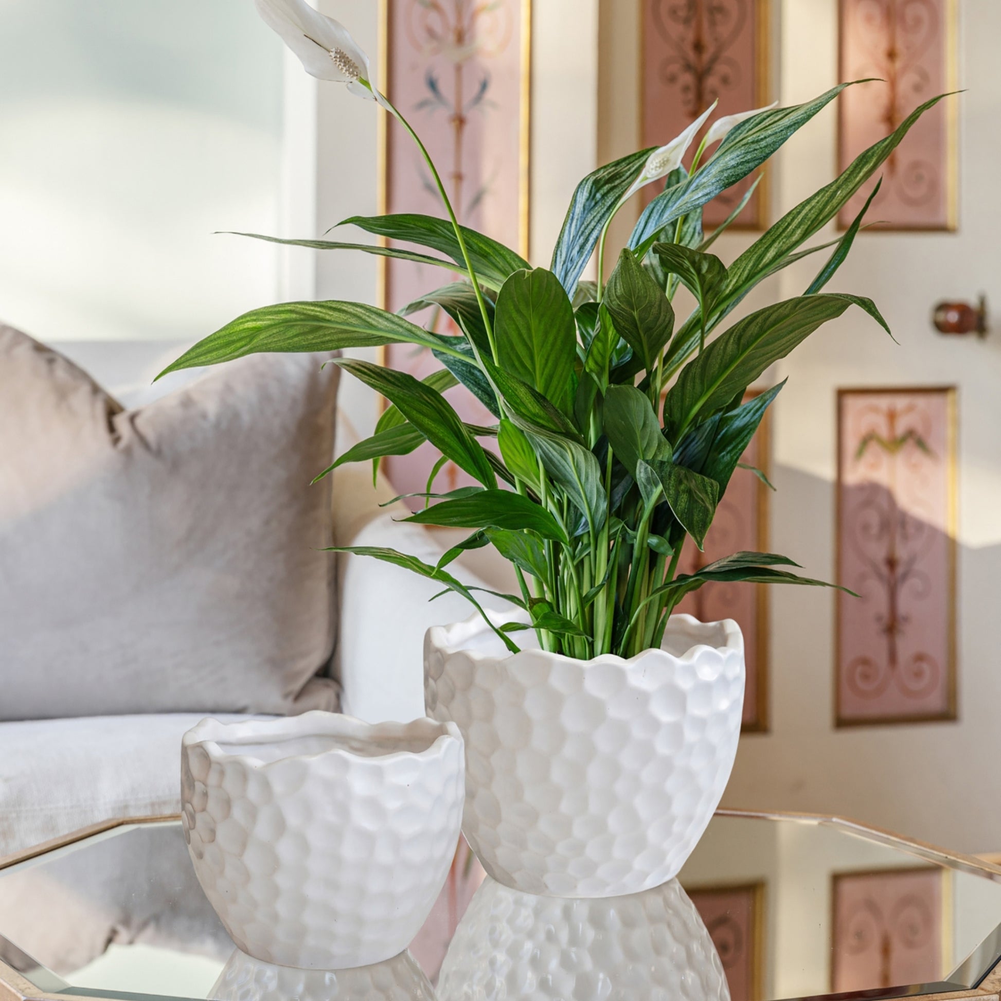 Skandi London Textured Planter in White - Skandi London