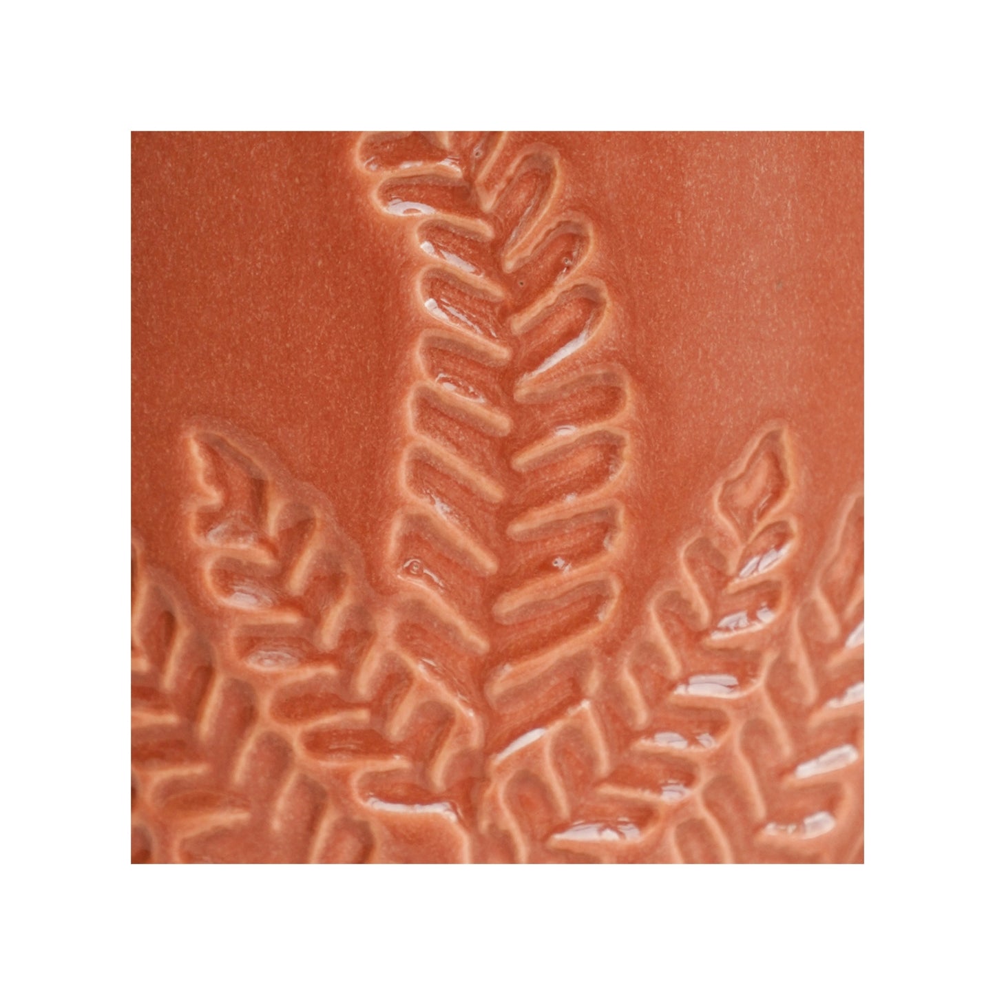 Skandi London Embossed Botanical Leaf Planter in Rust - Small - Skandi London