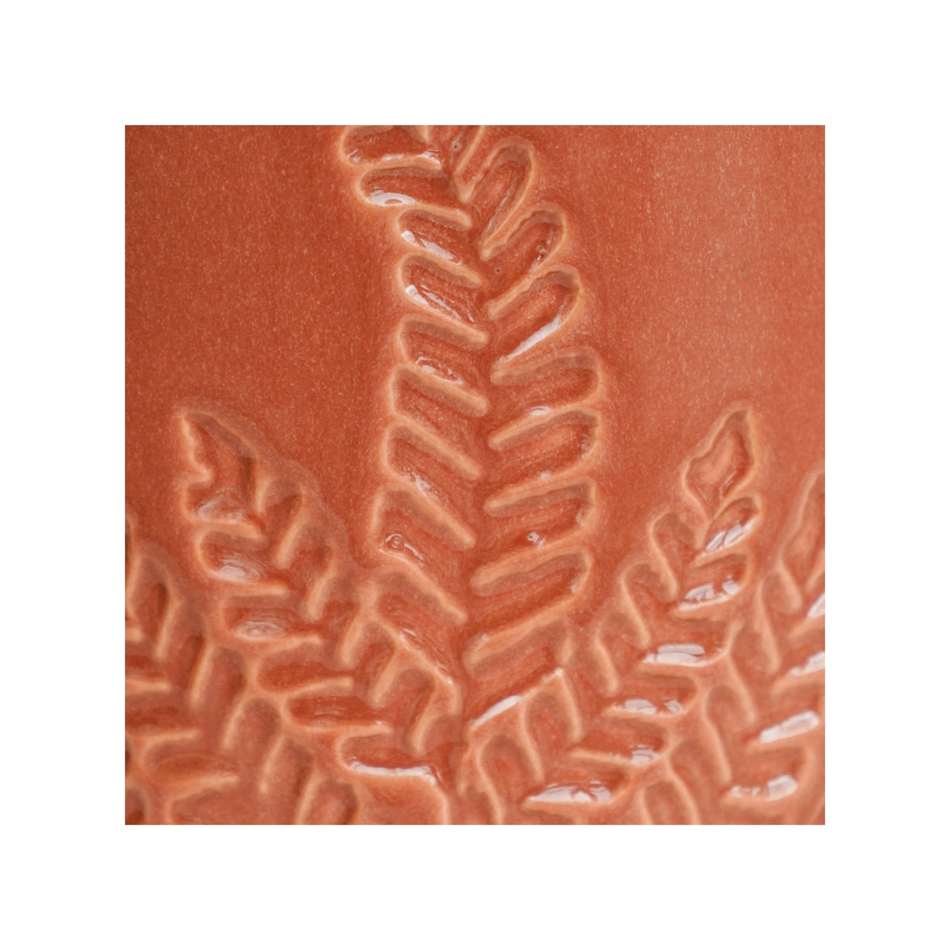 Skandi London Embossed Botanical Leaf Planter in Rust - Small - Skandi London