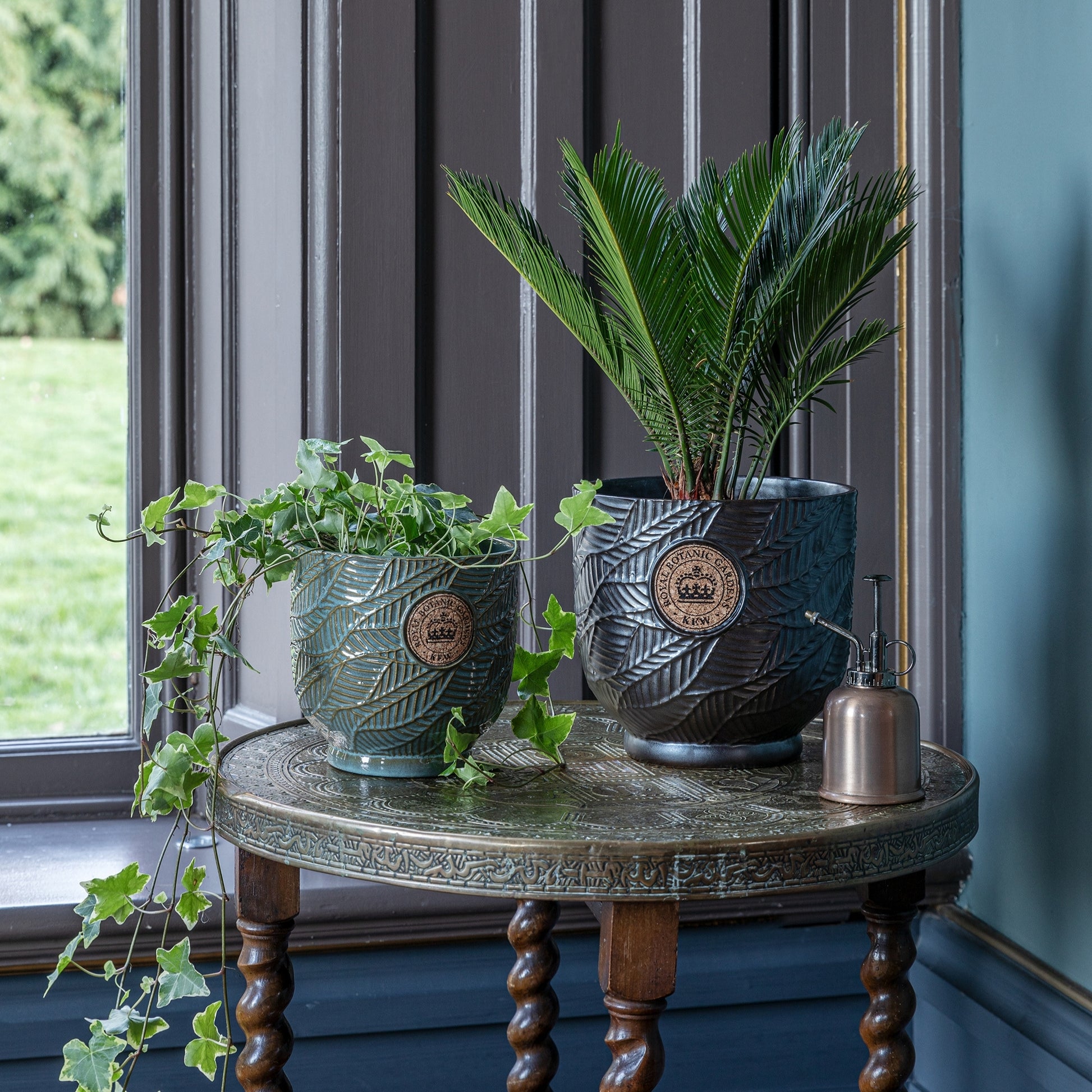 Skandi London Cork Emblem Earthy Planter in Charcoal - Large - Skandi London