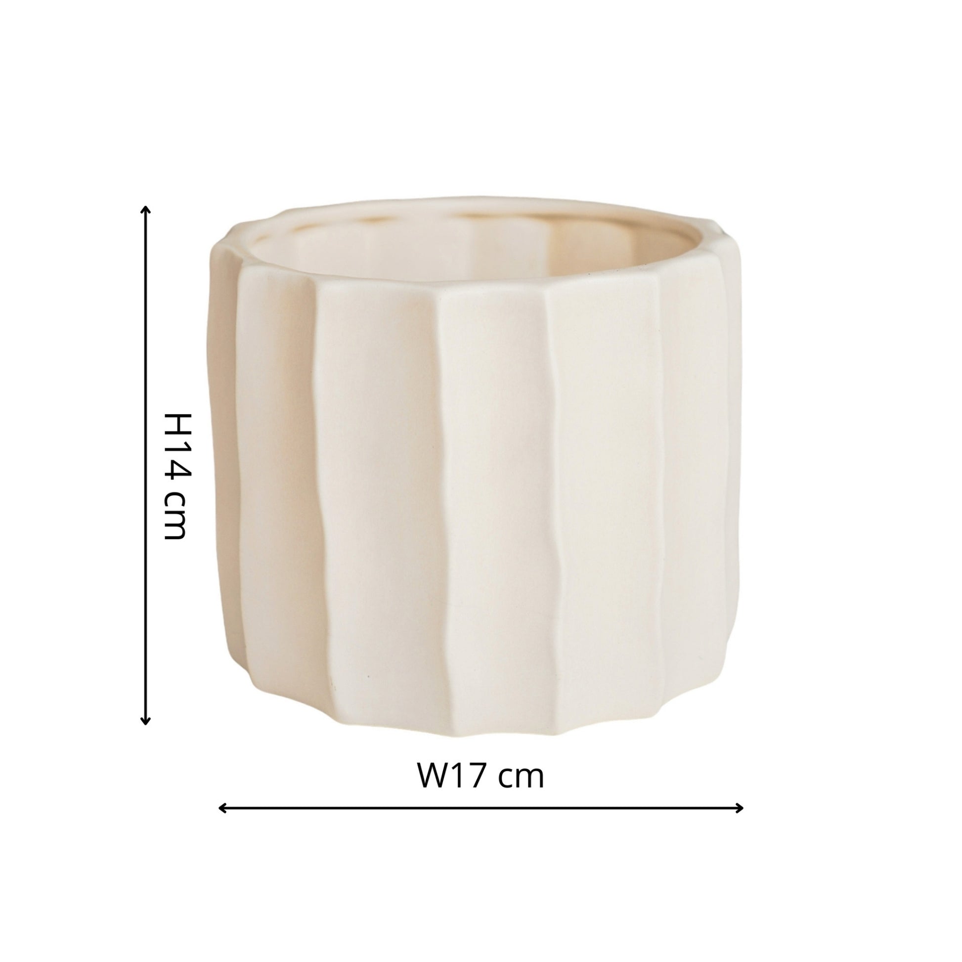 Skandi London Natural Flow Planter in Bone - Small - Skandi London