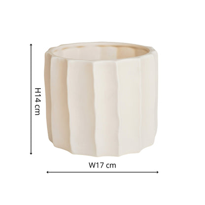 Skandi London Natural Flow Planter in Bone - Small - Skandi London