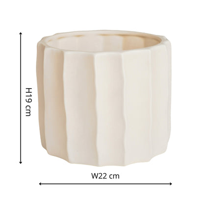 Skandi London Natural Flow Planter in Bone - Large - Skandi London