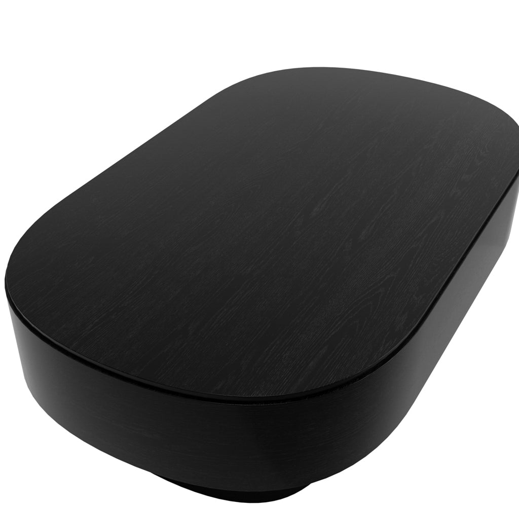 Nova Oval Black Coffee Table - Skandi London