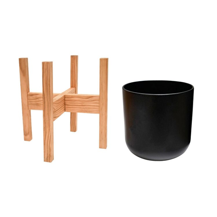 Lisbon Pot and Stand Anthracite 20.5Cm - Skandi London