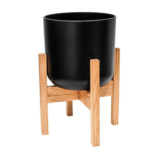 Lisbon Pot and Stand Anthracite 20.5Cm - Skandi London