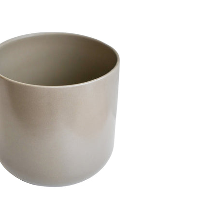 Lisbon Planter Greige H26Cm D26Cm - Skandi London