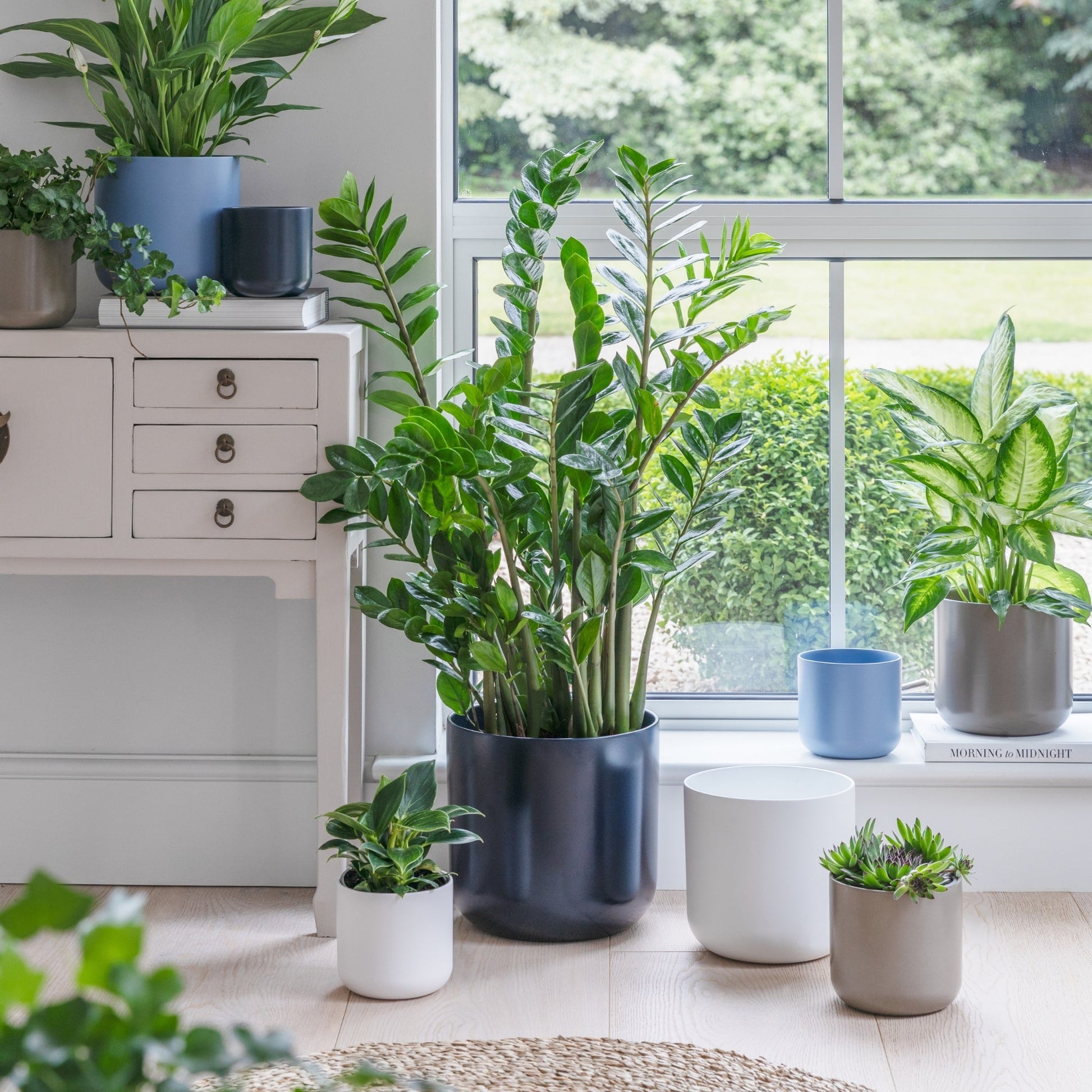 Lisbon Planter Greige H26Cm D26Cm - Skandi London