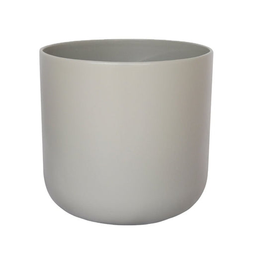Lisbon Planter Light Grey H26Cm D26Cm - Skandi London
