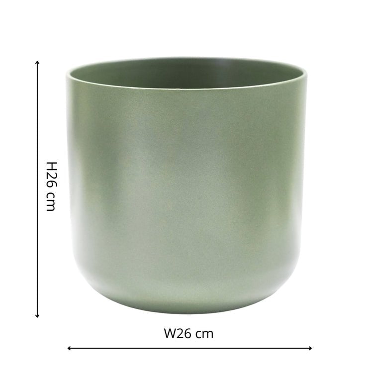 Lisbon Planter Sage H26Cm D26Cm - Skandi London