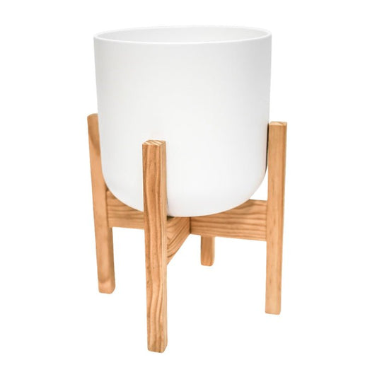 Lisbon Pot and Stand White D26Cm - Skandi London