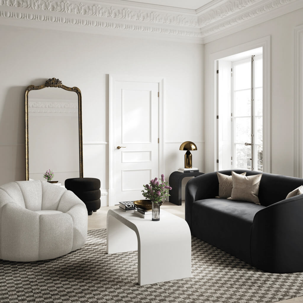 Nova White Coffee Table - Skandi London