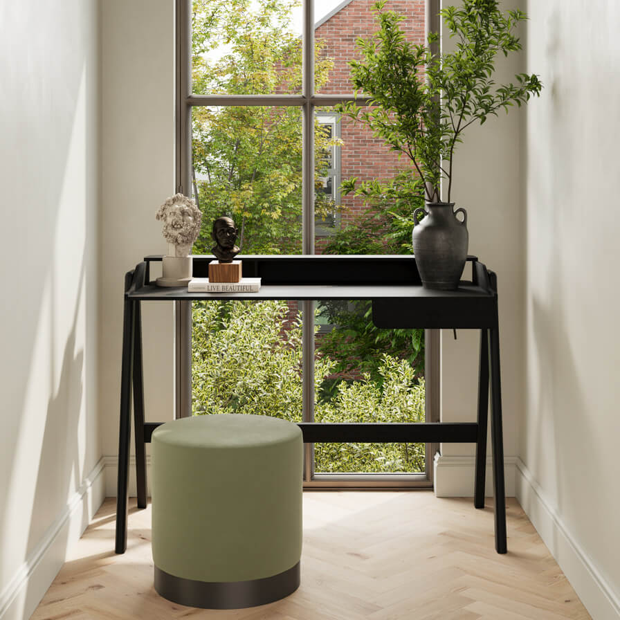 Soho Nordic Black Desk - Skandi London
