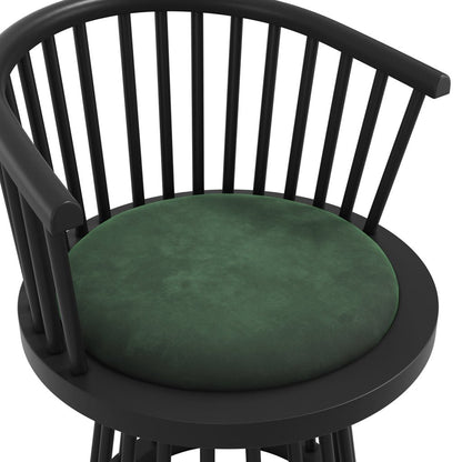 Nova Forest Green & Black Dining Chair - Skandi London