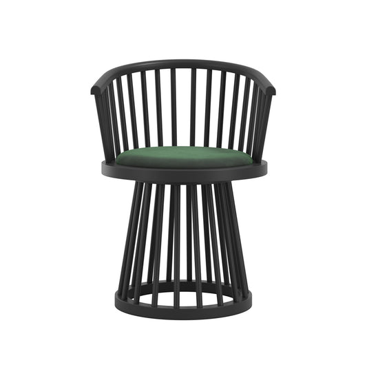 Nova Forest Green & Black Dining Chair - Skandi London