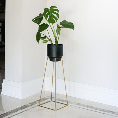 Minimo Plant stand in Gold H40Cm D21Cm - Skandi London
