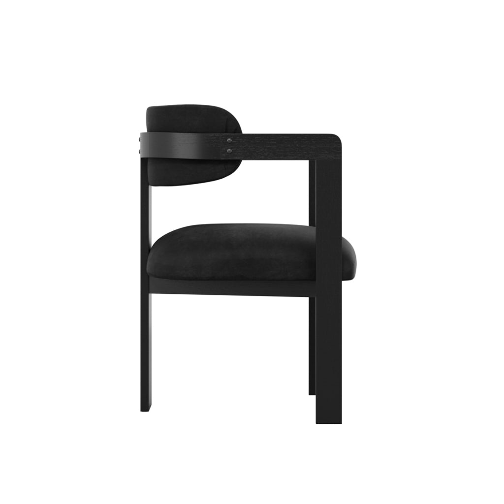 Nova Full Black Dining Chair - Skandi London