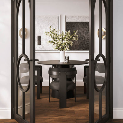 Nova Full Black Dining Chair - Skandi London