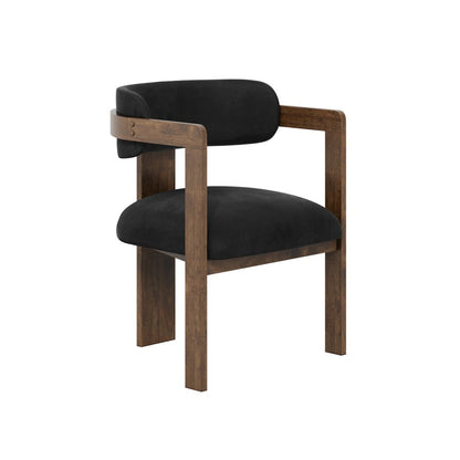 Nova Black & Walnut Dining Chair - Skandi London