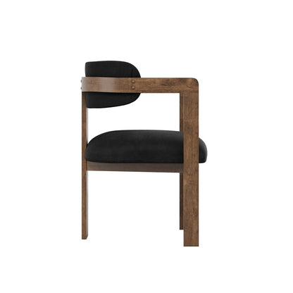 Nova Black & Walnut Dining Chair - Skandi London