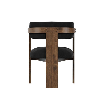 Nova Black & Walnut Dining Chair - Skandi London