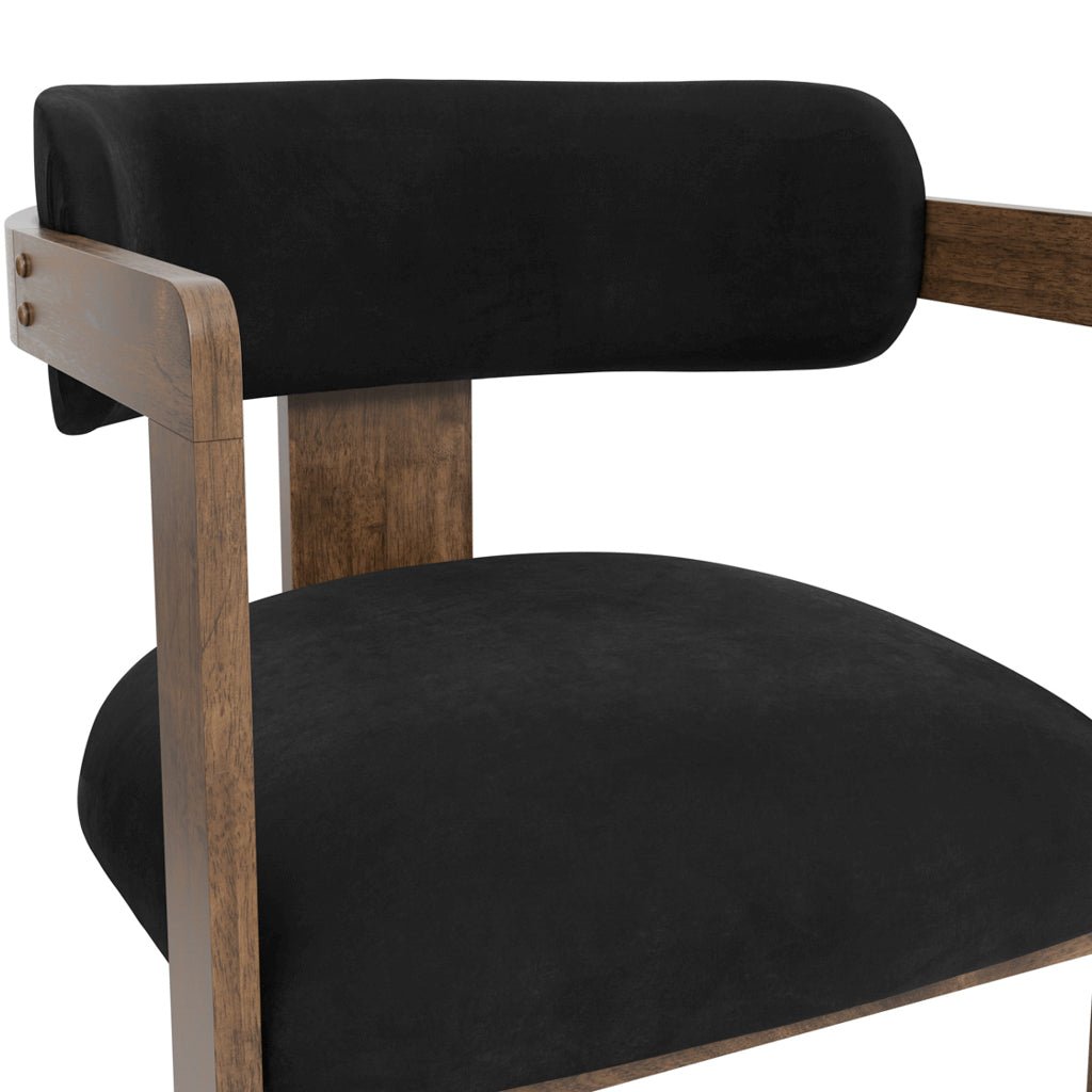 Nova Black & Walnut Dining Chair - Skandi London