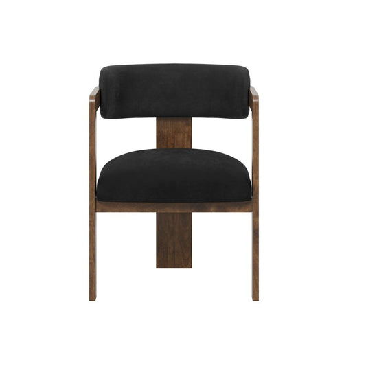 Nova Black & Walnut Dining Chair - Skandi London