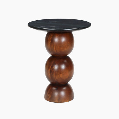 Clerkenwell Black Marble Top End Table - Skandi London