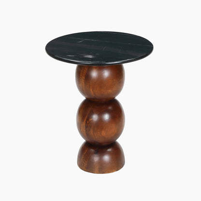 Clerkenwell Black Marble Top End Table - Skandi London