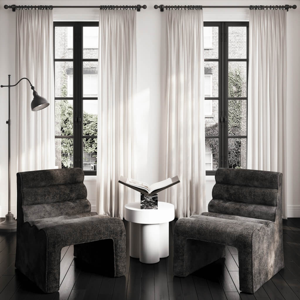 Nova Black Accent Chair - Skandi London