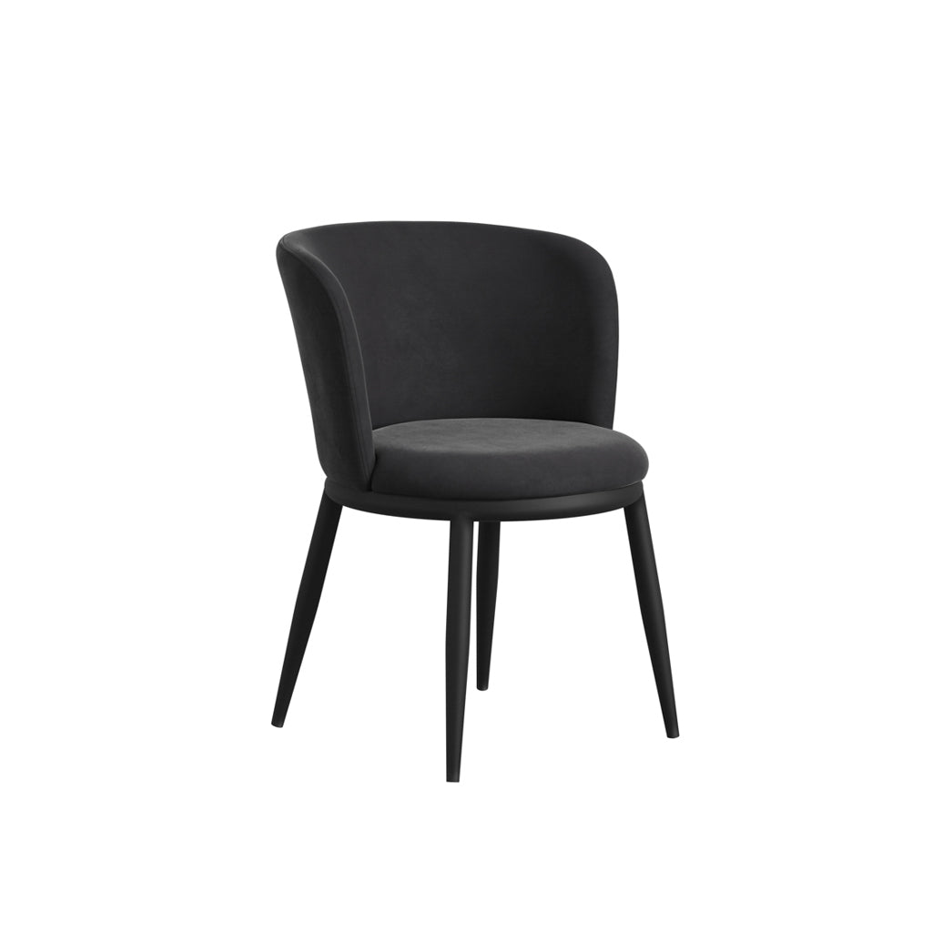 Nova Black & Black Dining Chair - Skandi London