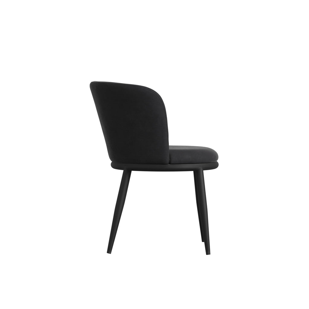Nova Black & Black Dining Chair - Skandi London