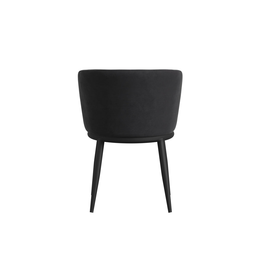 Nova Black & Black Dining Chair - Skandi London