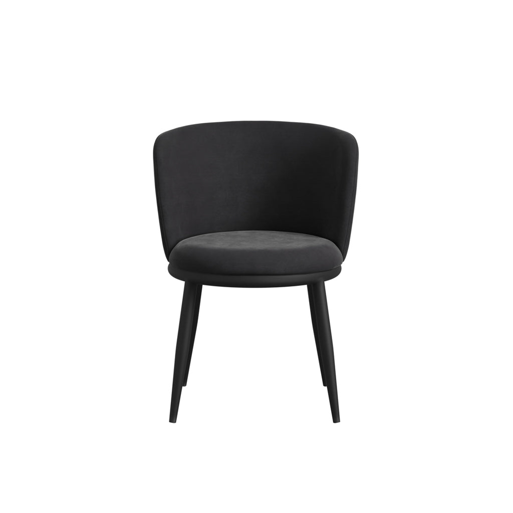 Nova Black & Black Dining Chair - Skandi London