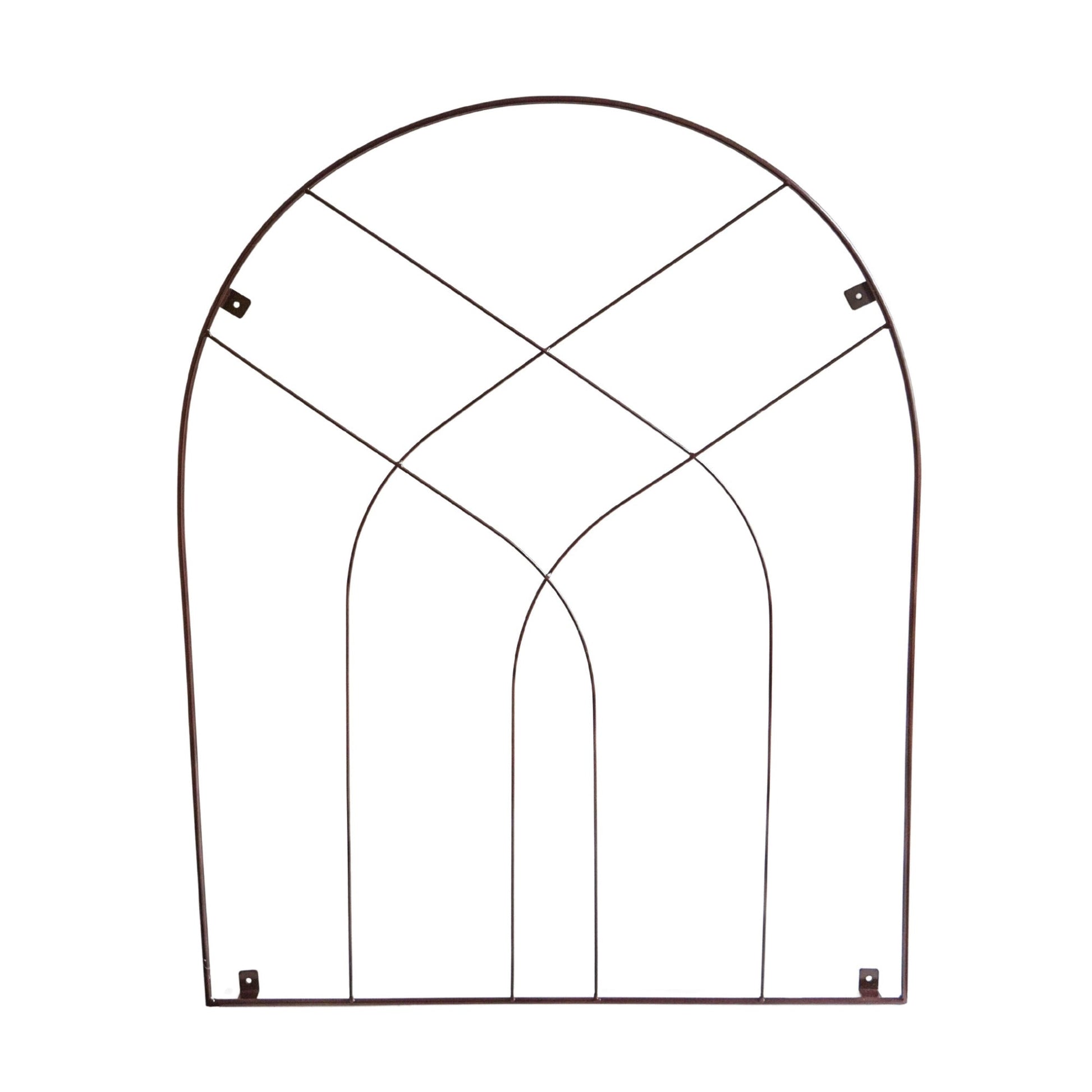 Outdoor Arch Trellis Bronze H100cm W80cm - Skandi London