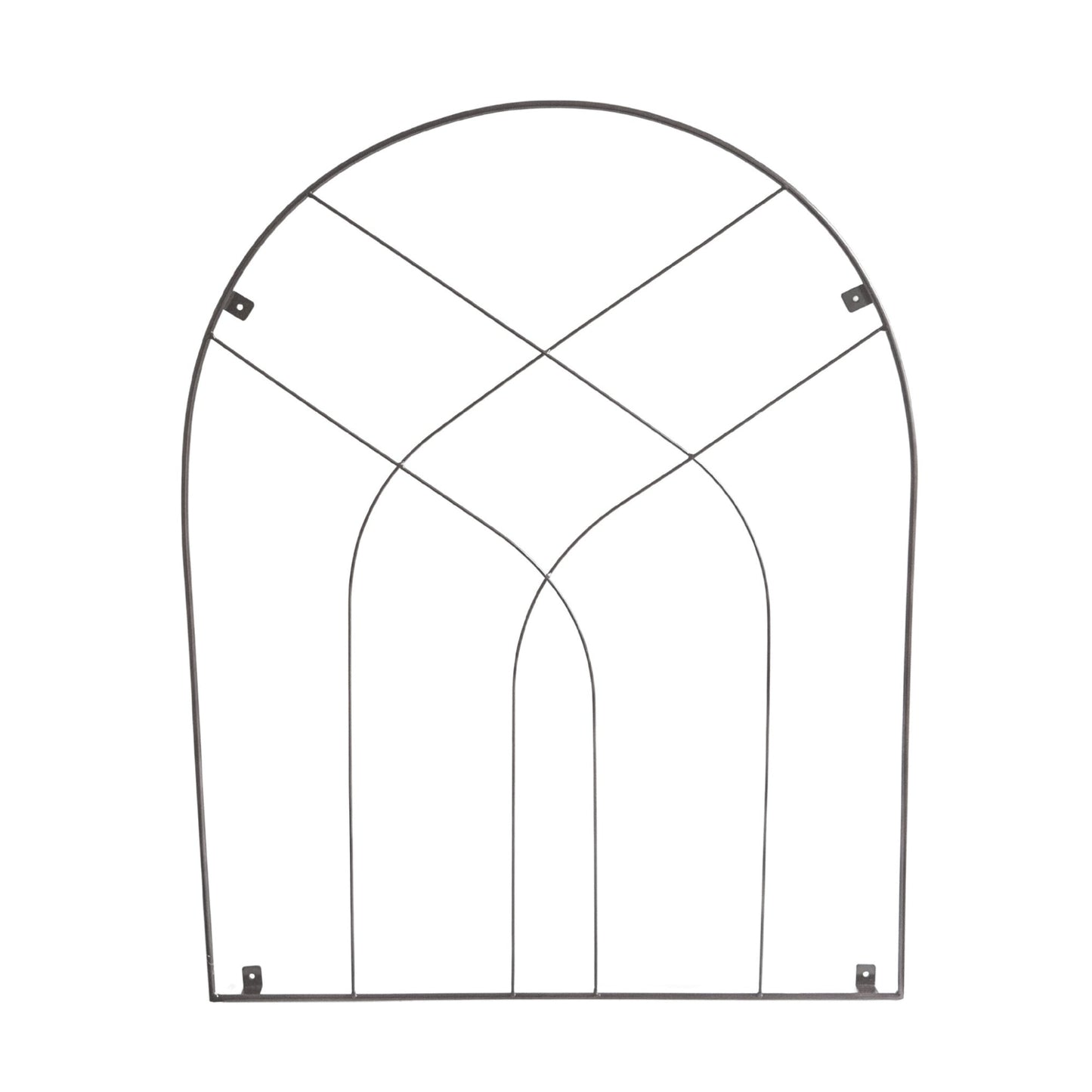 Outdoor Arch Trellis Zinc H100cm W80cm - Skandi London