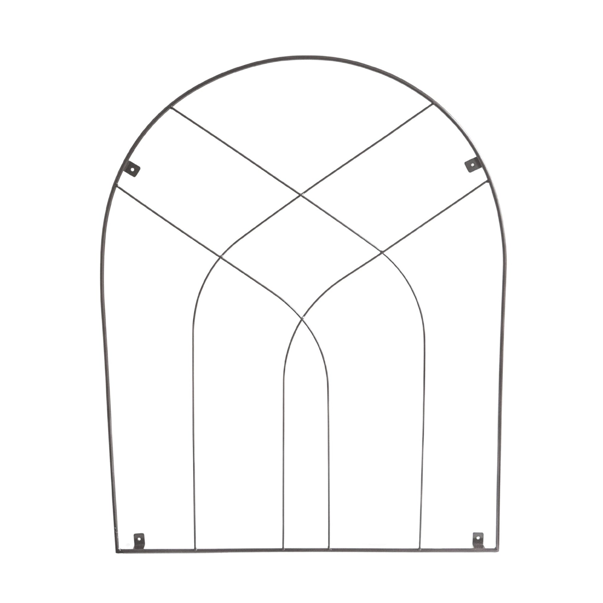 Outdoor Arch Trellis Zinc H100cm W80cm - Skandi London