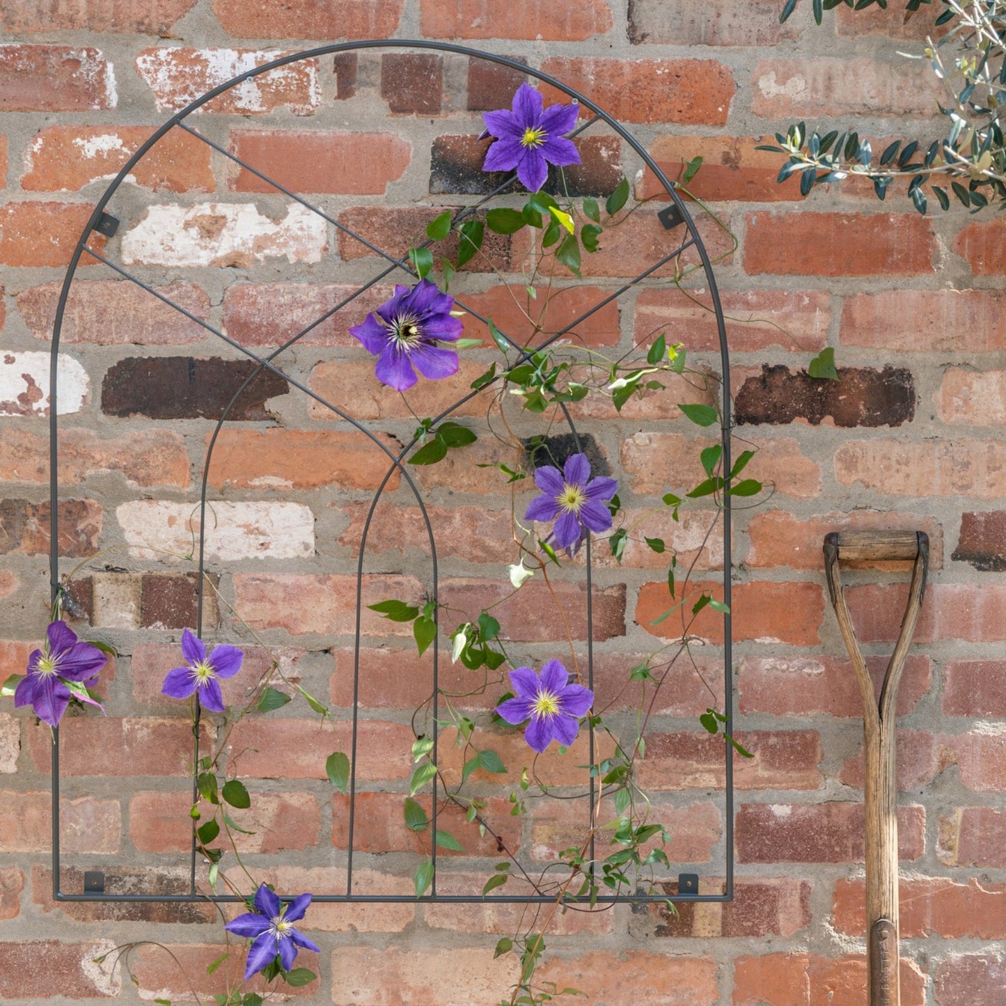 Outdoor Arch Trellis Zinc H100cm W80cm - Skandi London