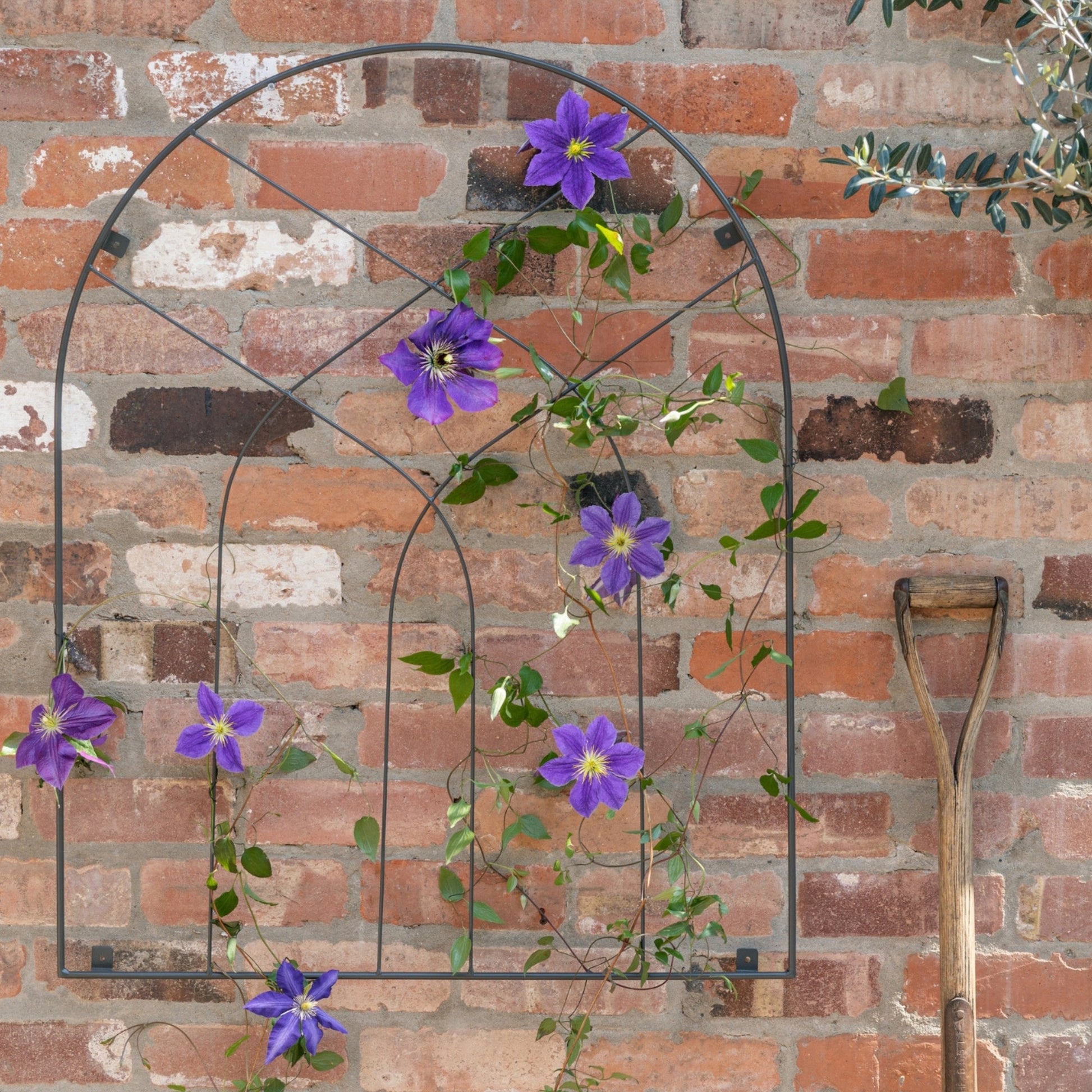 Outdoor Arch Trellis Zinc H100cm W80cm - Skandi London