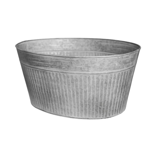 Outdoor Galvanised Trough H28cm W40cm - Skandi London