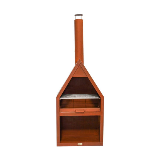 Outdoor Valter Fireplace Rust with Grill Iron - Skandi London