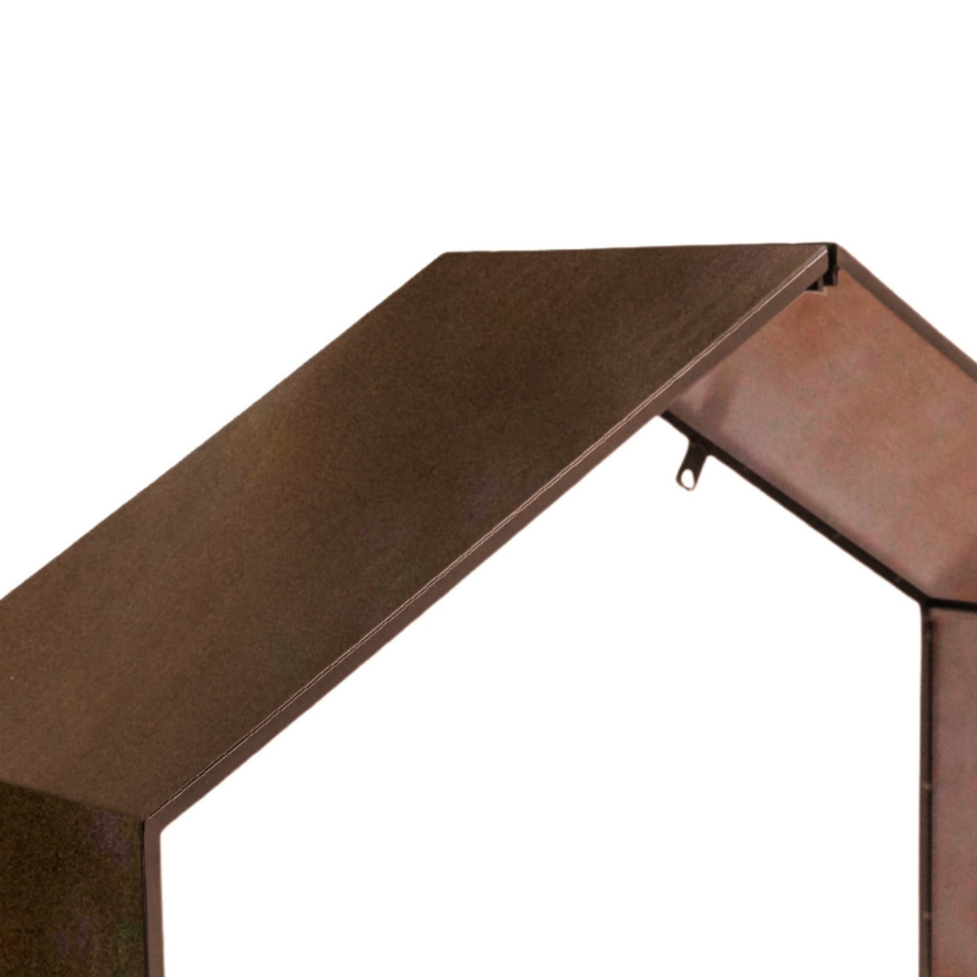 Outdoor House Rust Log Storage H88cm D100cm - Skandi London