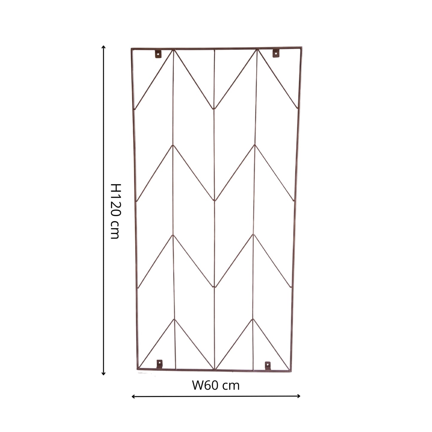 Outdoor Herringbone Trellis Bronze H120cm W60cm - Skandi London