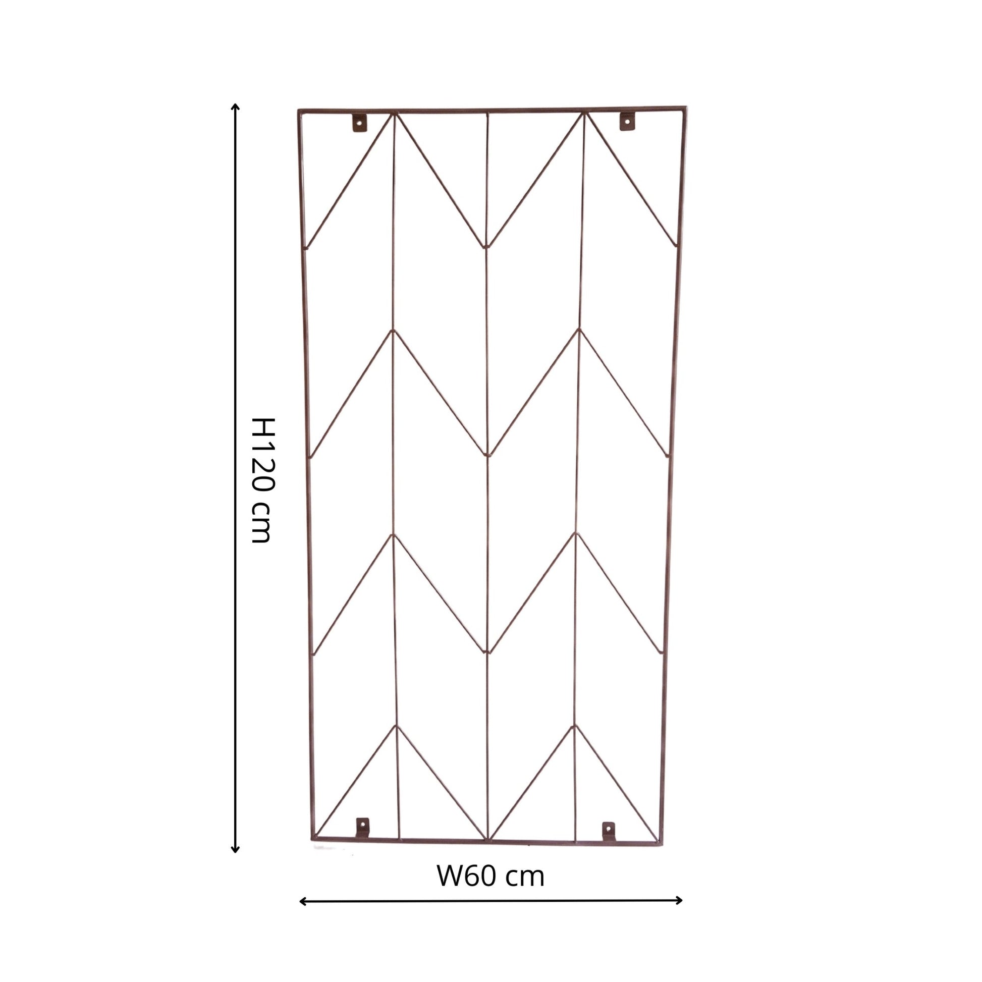 Outdoor Herringbone Trellis Bronze H120cm W60cm - Skandi London