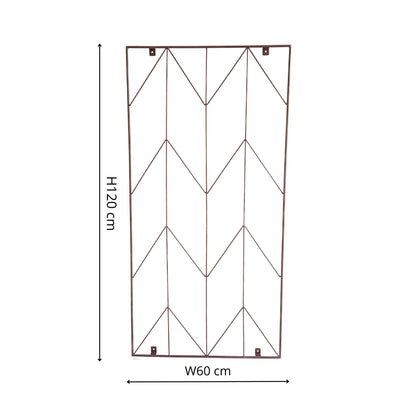 Outdoor Herringbone Trellis Bronze H120cm W60cm - Skandi London