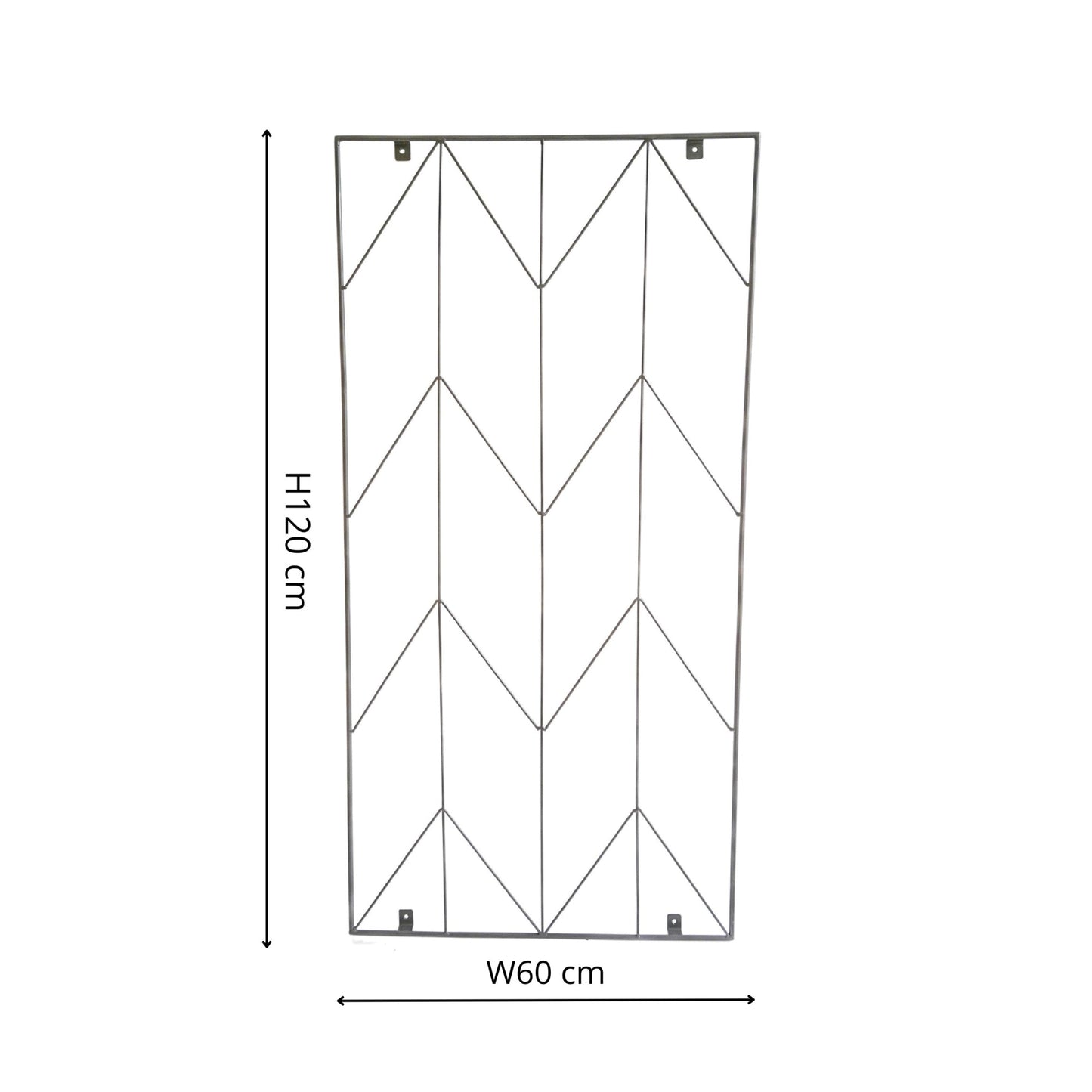 Outdoor Herringbone Trellis Zinc H120cm W60cm - Skandi London