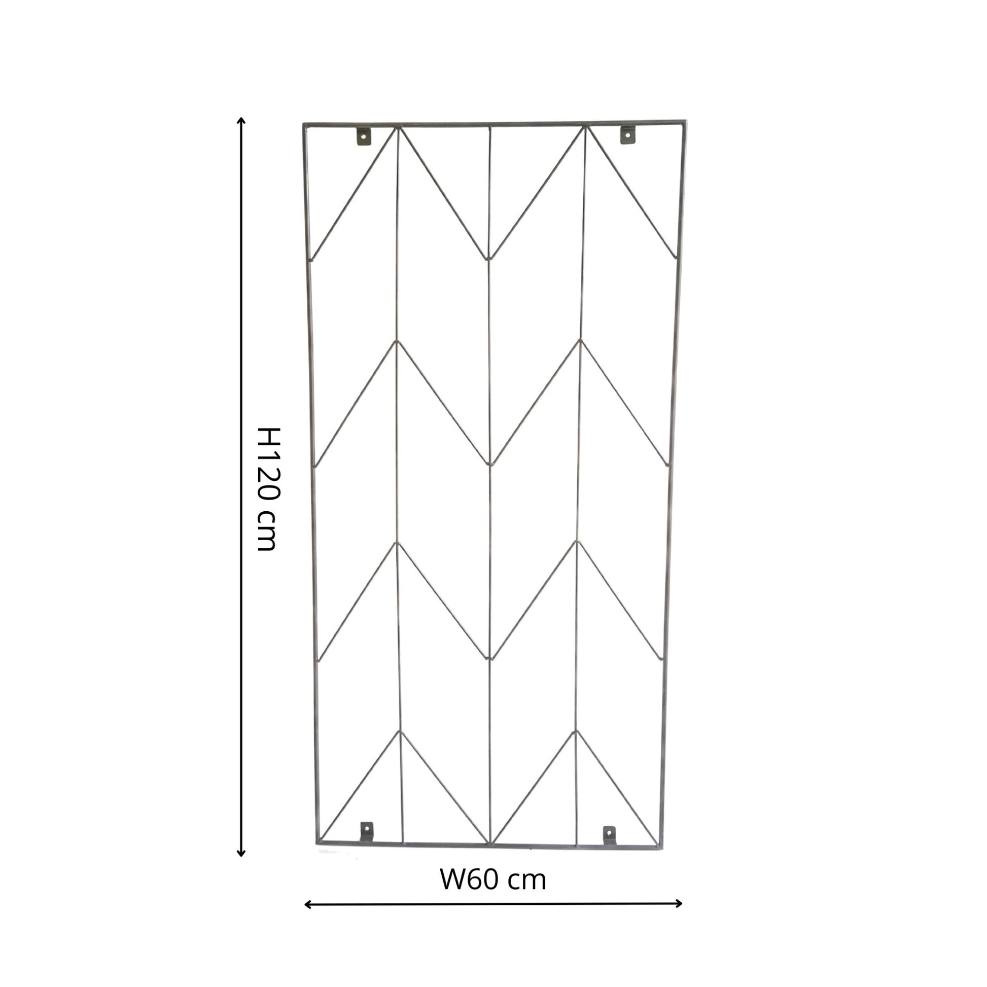 Outdoor Herringbone Trellis Zinc H120cm W60cm - Skandi London